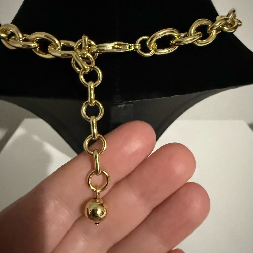 Ben-Amun 24kt gold charms necklace New - Picture 6 of 8